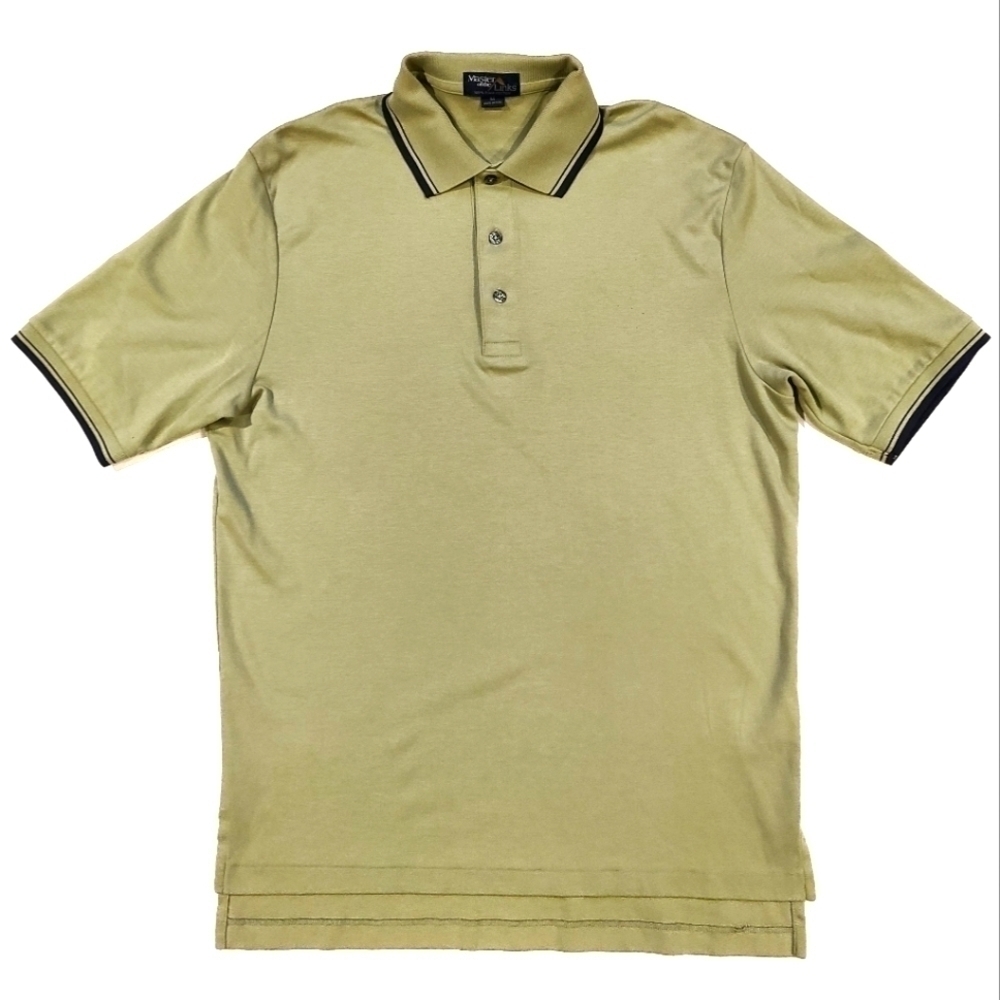 𝅺3/$20 Master Of The Links Green Golf Polo Shirt